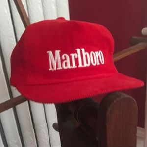 Vintage cord Marlboro hat